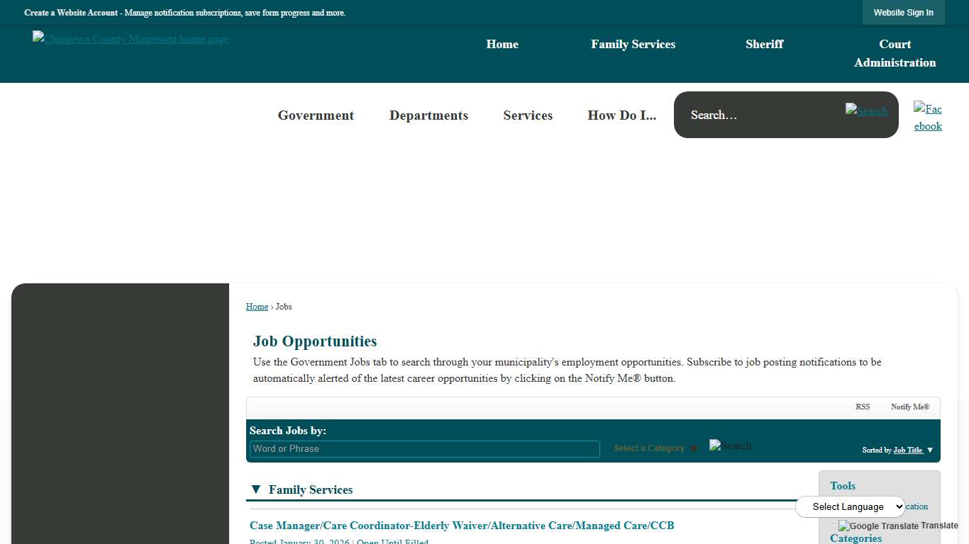 Jobs • Chippewa County, MN • CivicEngage